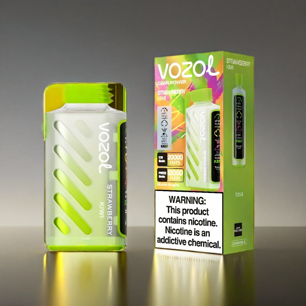 VOZOL Gear Power 20000 Puffs S.i.L.C. Tech Dual Mesh ストロベリーキウイ ジャパン まとめ買い
