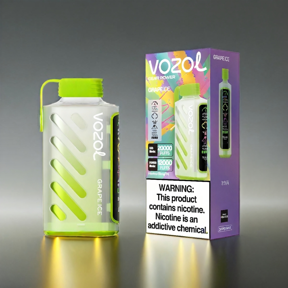 VOZOL Gear Power S.i.L.C. Tech 20000 Puffs グレープアイス ジャパン まとめ買い