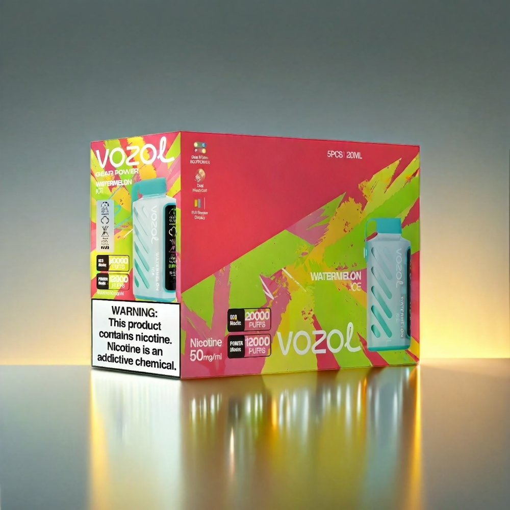 VOZOL Gear Power S.i.L.C. Tech 20000 Puffs ウォーターメロンアイス ジャパン まとめ買い