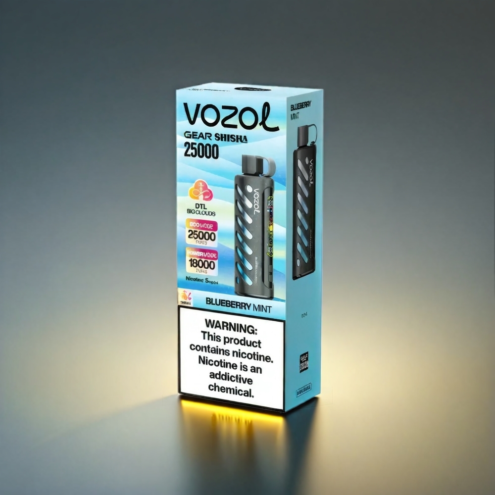 VOZOL Gear S.i.L.C Tech 1000mAh 25000 Puffs ブルーベリーミント ジャパン まとめ買い