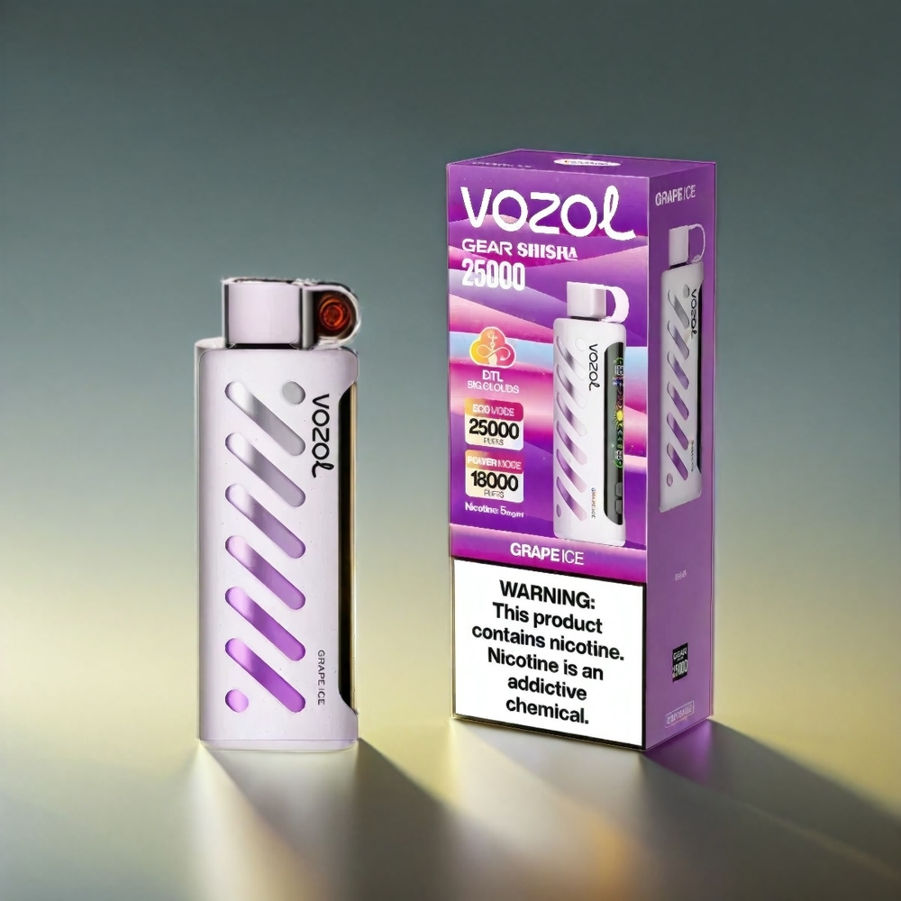 VOZOL Gear S.i.L.C Tech Dual Mesh 25000 Puffs グレープアイス ジャパン まとめ買い