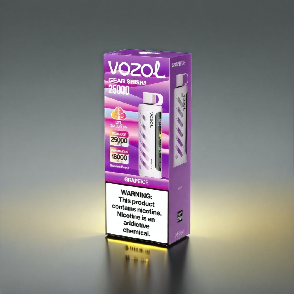 VOZOL Gear S.i.L.C Tech Dual Mesh 25000 Puffs グレープアイス ジャパン まとめ買い