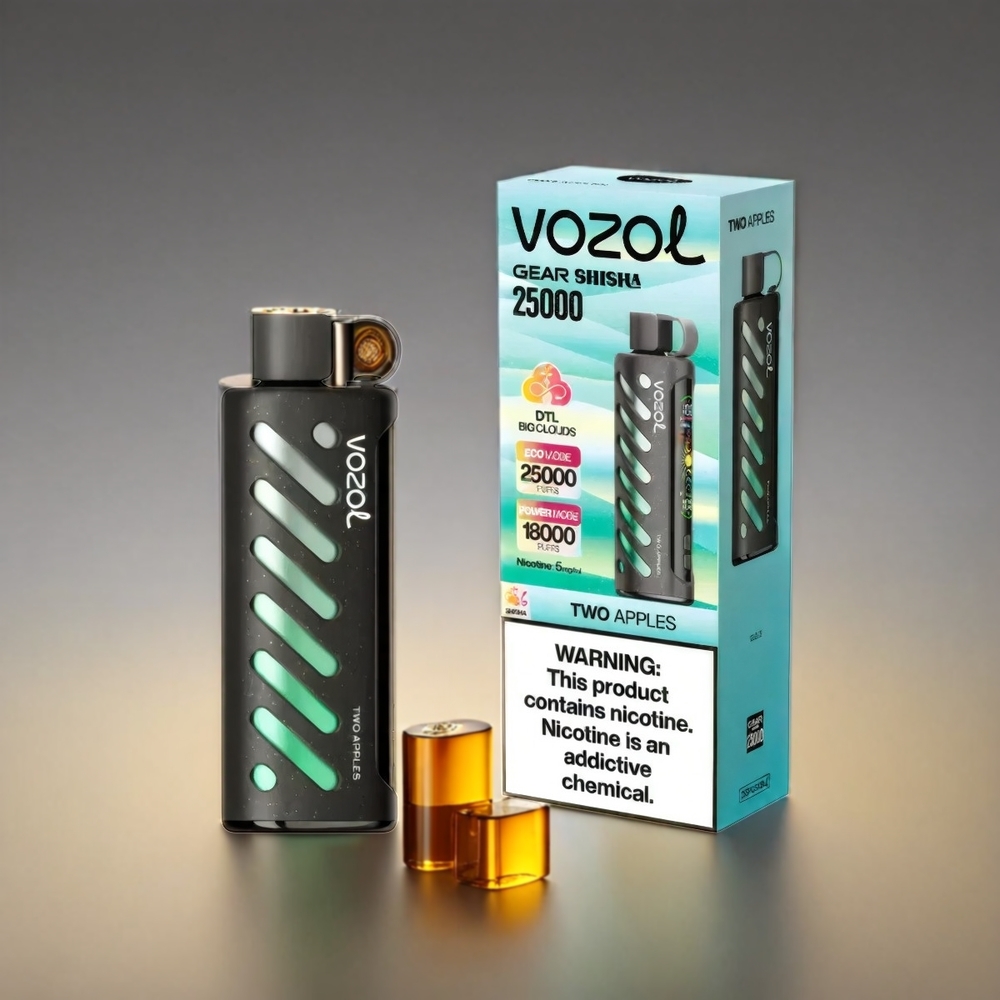 VOZOL Gear Shisha S.iL.C Tech 25000 Puffs Dual Mesh ツーアップル ジャパン まとめ買い