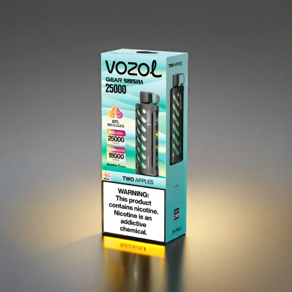 VOZOL Gear Shisha S.iL.C Tech 25000 Puffs Dual Mesh ツーアップル ジャパン まとめ買い
