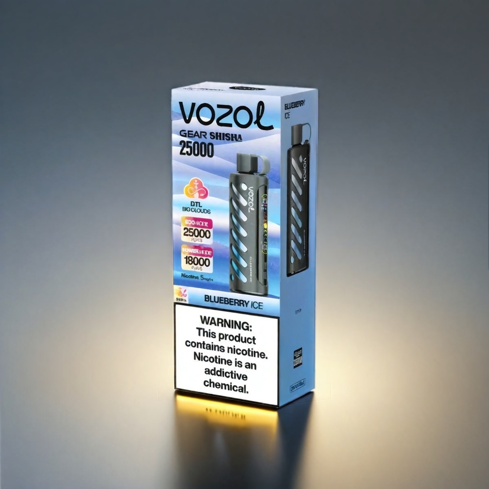 VOZOL Gear Shisha S.i.L.C Tech Dual Mesh 25000 Puffs ブルーベリーアイス ジャパン まとめ買い