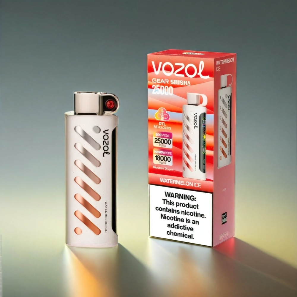 VOZOL Gear Shisha S.i.L.C Tech Dual Mesh 25000 Puffs スイカアイス ジャパン まとめ買い