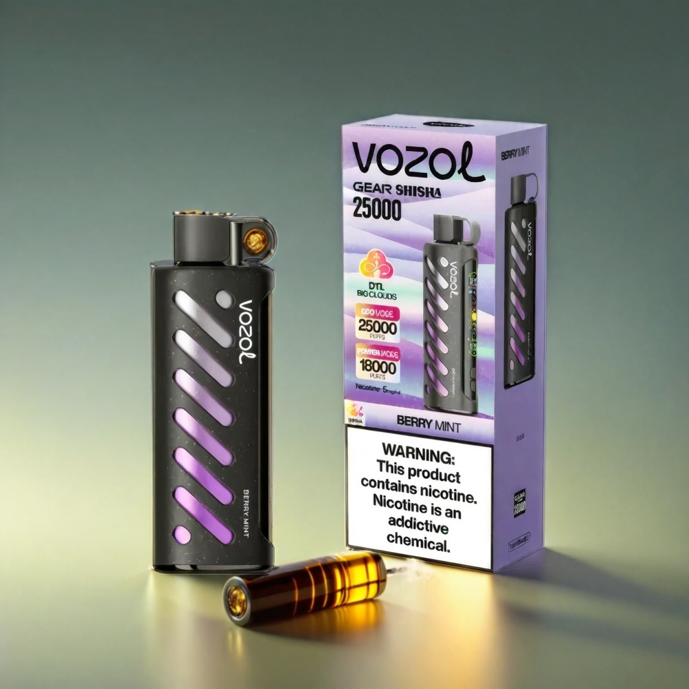 VOZOL Gear Shisha S.i.L.C Tech Dual Mesh ベリーミント ジャパン まとめ買い