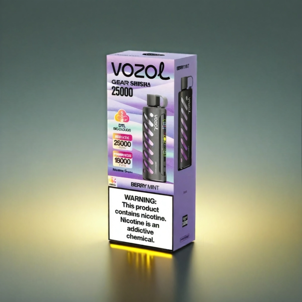 VOZOL Gear Shisha S.i.L.C Tech Dual Mesh ベリーミント ジャパン まとめ買い