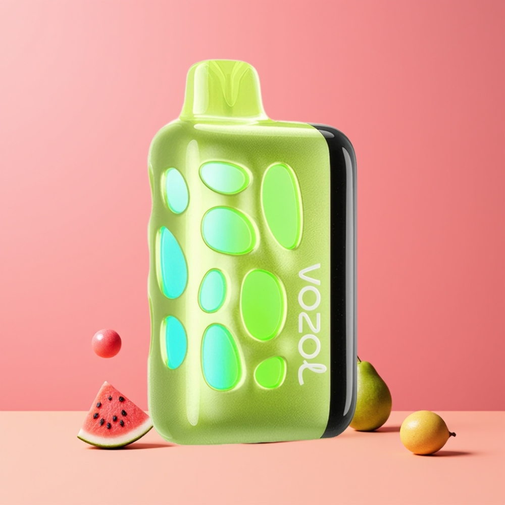 VOZOL RAVE 40000 ディスポーザブルベイプ スイカバブルガム 270度ビビッドグロー ビートシンク ジャパン まとめ買い